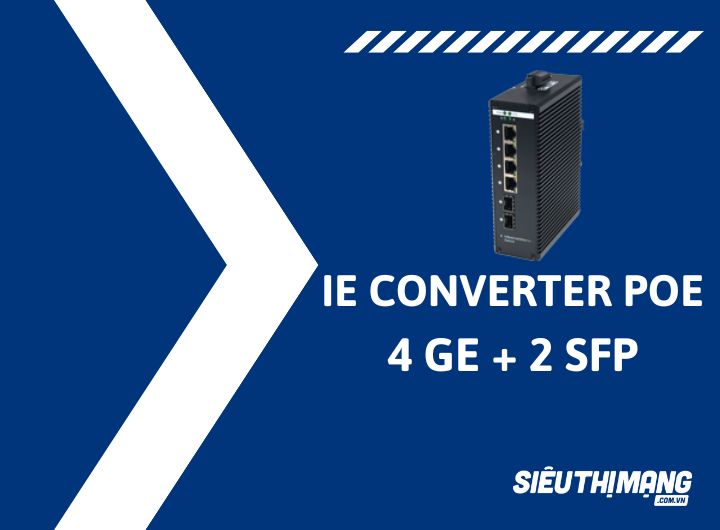 Switch công nghiệp 4 Ports 10/100/1000Mbps PoE 1 RJ45 and 1 SFP Uplink Switch công nghiệp 4 Ports 10/100/1000Mbps PoE 1 RJ45 and 1 SFP Uplink