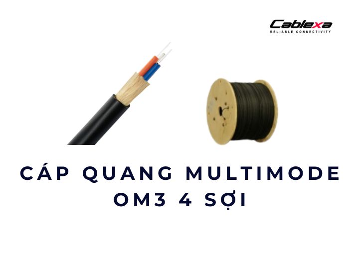 Cáp quang OM3 là loại cáp quang multimode chuyên dùng cho mạng LAN nội bộ tốc độ cao trong phạm vi ngắn đến trung bình (tối đa vài trăm mét). OM3 phù hợp cho phòng máy, tòa nhà văn phòng, nhà xưởng, nơi cần kết nối switch – server – storage với băng thông lớn và độ ổn định cao.
