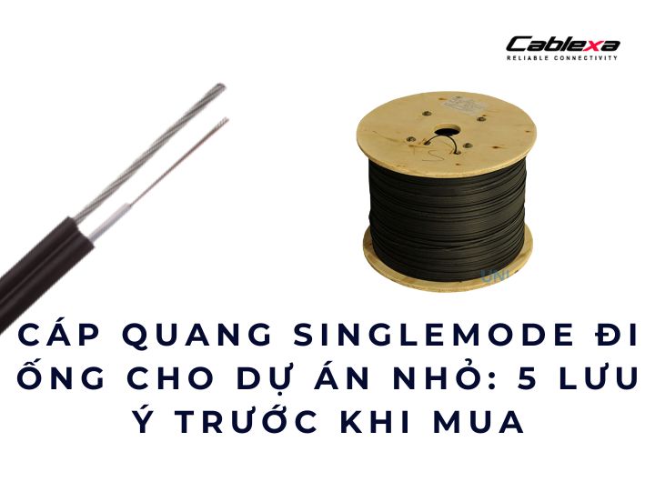 Cáp quang singlemode đi ống cho dự án nhỏ: 5 lưu ý trước khi mua