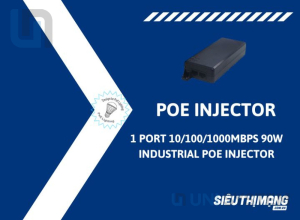 Bộ cấp nguồn Single-Port 10/100/1000Mbps 90W Industrial PoE Injector
