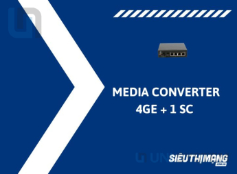 Converter quang 2 sợi 4 ports 10/100/1000M SC Duplex 20KM