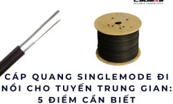 Cáp quang singlemode đi nổi cho tuyến trung gian: 5 điểm cần biết
