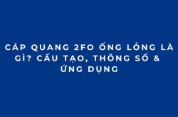 Cáp Quang 2FO Ống Lỏng Là Gì? Cấu Tạo, Thông Số & Ứng Dụng